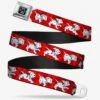 Disney 101 Dalmatians Running Dogs Seatbelt Buckle Belt