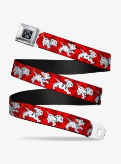 Disney 101 Dalmatians Running Dogs Seatbelt Buckle Belt