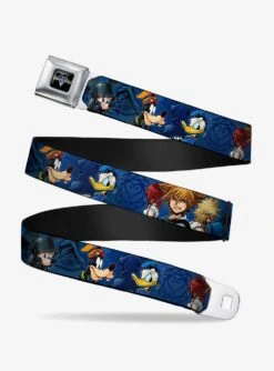 Disney Kingdom Hearts 6-Character Pose Youth Seatbelt Belt