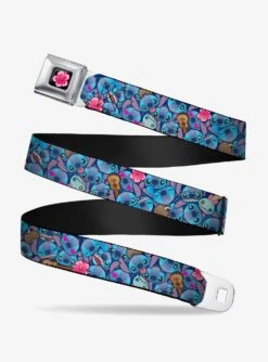 Disney Lilo & Stitch Stitch Expressions Hibiscus Youth Seatbelt Belt