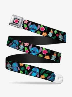 Disney Lilo & Stitch Stitch & Scrump Tropical Flora Youth Seatbelt Belt