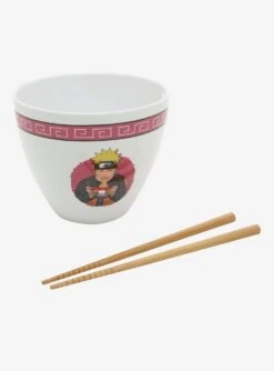 Naruto Shippuden Ichiraku Ramen Bowl with Wooden Chopsticks