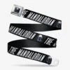Star Wars The Mandalorian Text & Helmet Icon Seatbelt Belt