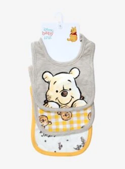 Winnie the Pooh Sketch Bib Set - 3-Pack BoxLunch Exclusive -BoxLunch Shop 14694821 av2
