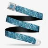 Blue's Clues Blue Scattered Seatbelt Belt - Adjustable Fashion Belt