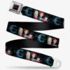Disney Hocus Pocus Sanderson Sisters Group Pose Black Blues Youth Seatbelt Belt