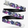 Disney Darkwing Duck 3 Poses White Seatbelt Belt