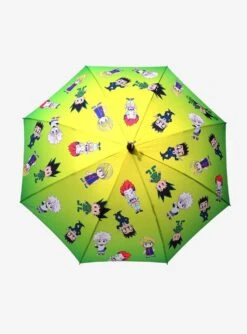 Hunter x Hunter Chibi Characters Allover Print Umbrella with Fish Hook Top