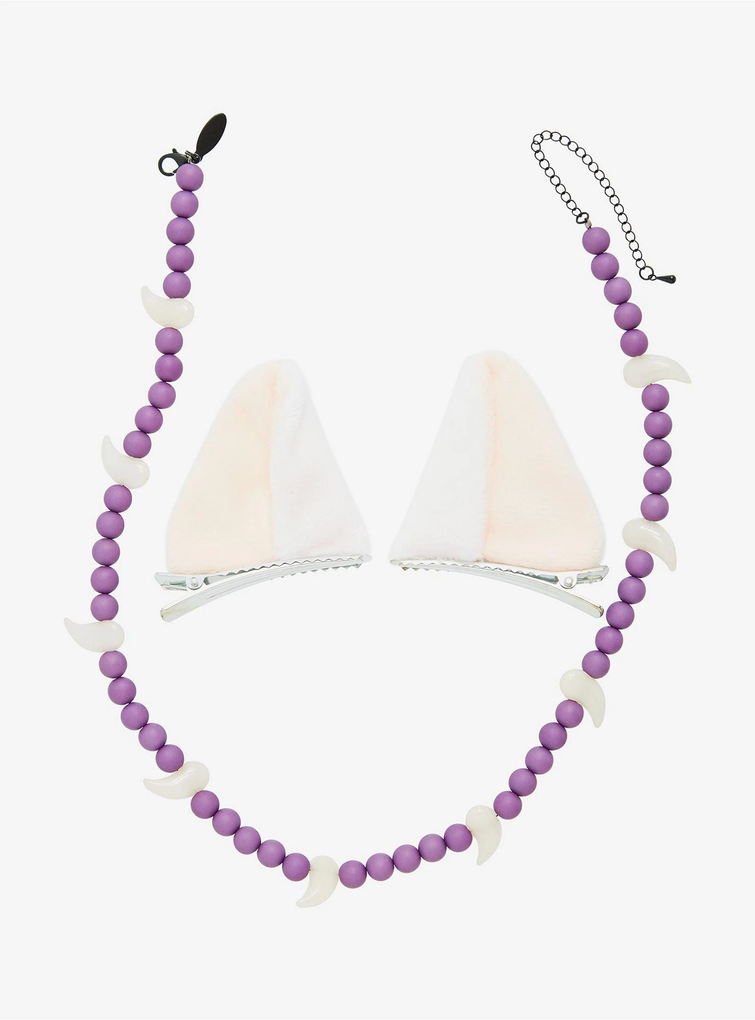 InuYasha Ears Hair Clip & Necklace Set - BoxLunch Exclusive 1 InuYasha Ears Hair Clip & Necklace Set - BoxLunch Exclusive