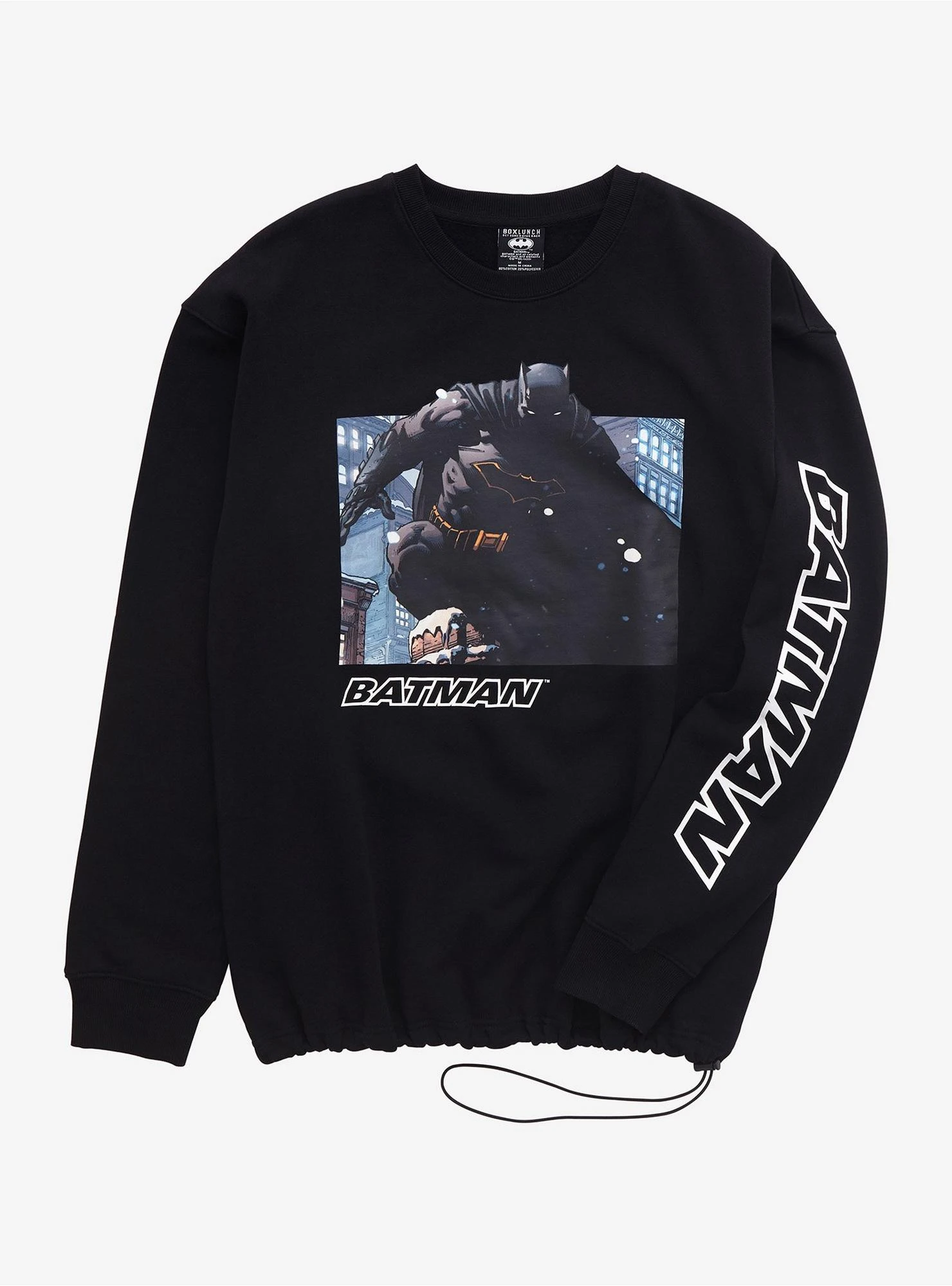 DC Comics Batman Night Watch Toggle Crewneck - BoxLunch Exclusive 1 DC Comics Batman Night Watch Toggle Crewneck - BoxLunch Exclusive