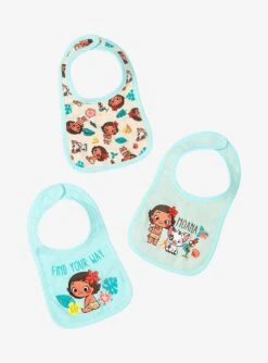 Disney Moana Tropical Icons Infant Bib Set - BoxLunch Exclusive