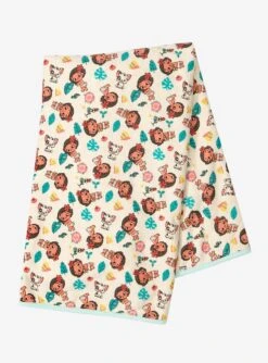 Disney Moana Tropical Icons Allover Print Swaddle Blanket