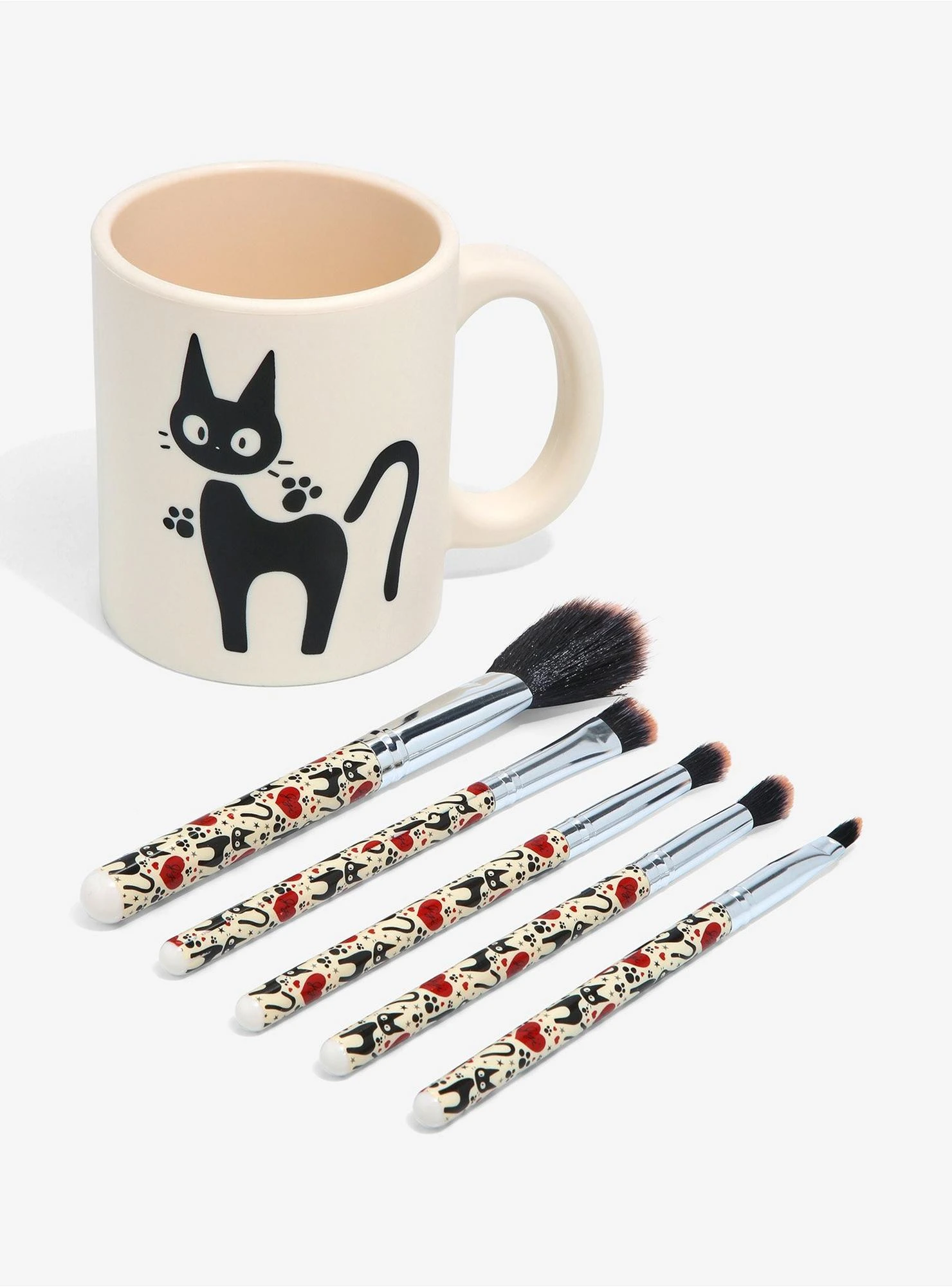 Loungefly Studio Ghibli Kiki's Delivery Service Jiji Mug Makeup Brush Set & Holder 2 Loungefly Studio Ghibli Kiki's Delivery Service Jiji Mug Makeup Brush Set & Holder - Image 2