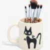 Loungefly Studio Ghibli Kiki's Delivery Service Jiji Mug Makeup Brush Set & Holder