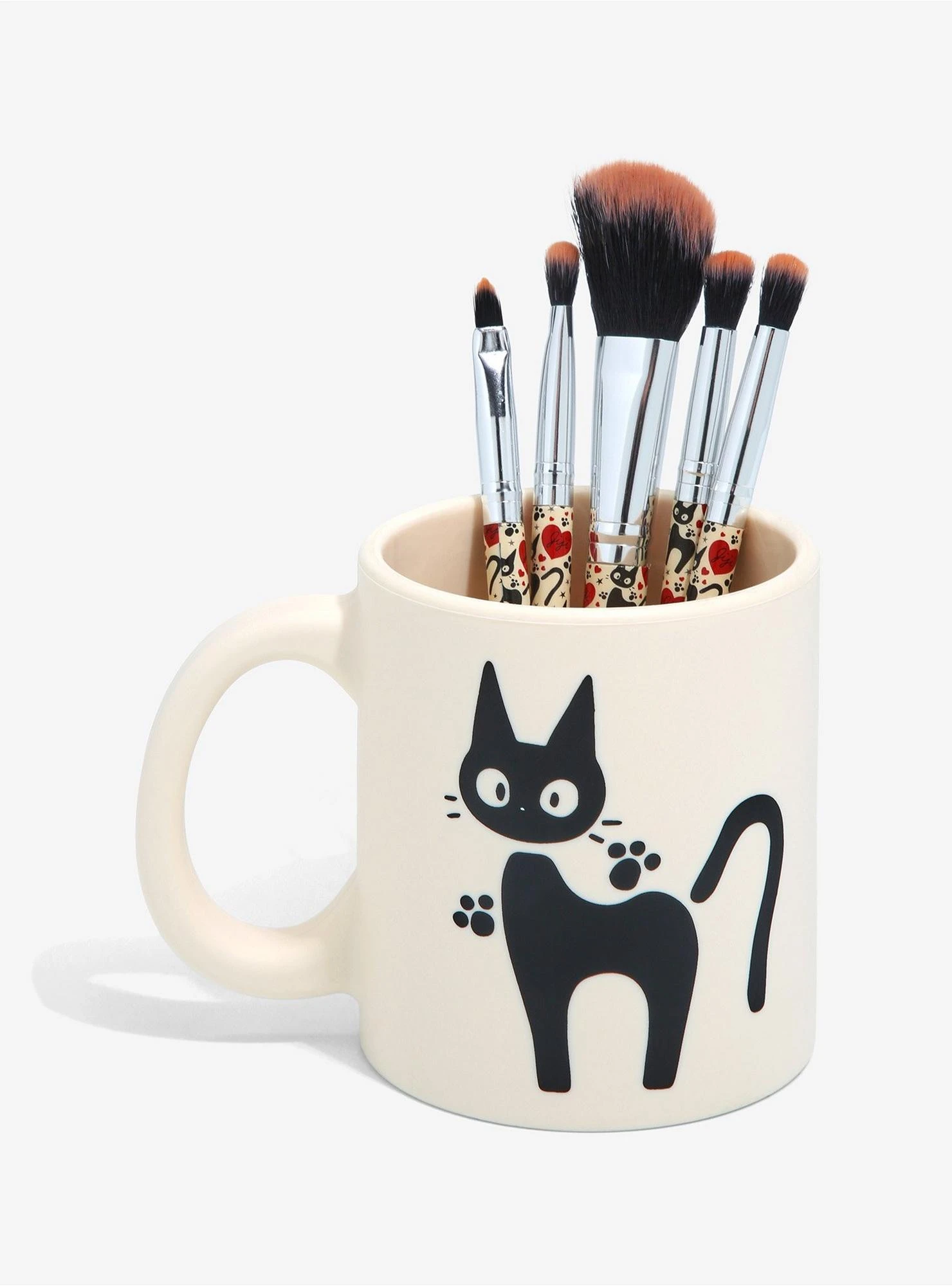 Loungefly Studio Ghibli Kiki's Delivery Service Jiji Mug Makeup Brush Set & Holder 1 Loungefly Studio Ghibli Kiki's Delivery Service Jiji Mug Makeup Brush Set & Holder