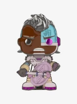 Funko Pop! DC Comics Teen Titans Go! Cyborg (The Night Begins To Shine) Large Enamel Pin