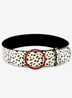 Disney Cruella De Vil Dalmatian Spot Vegan Leather Waist Belt
