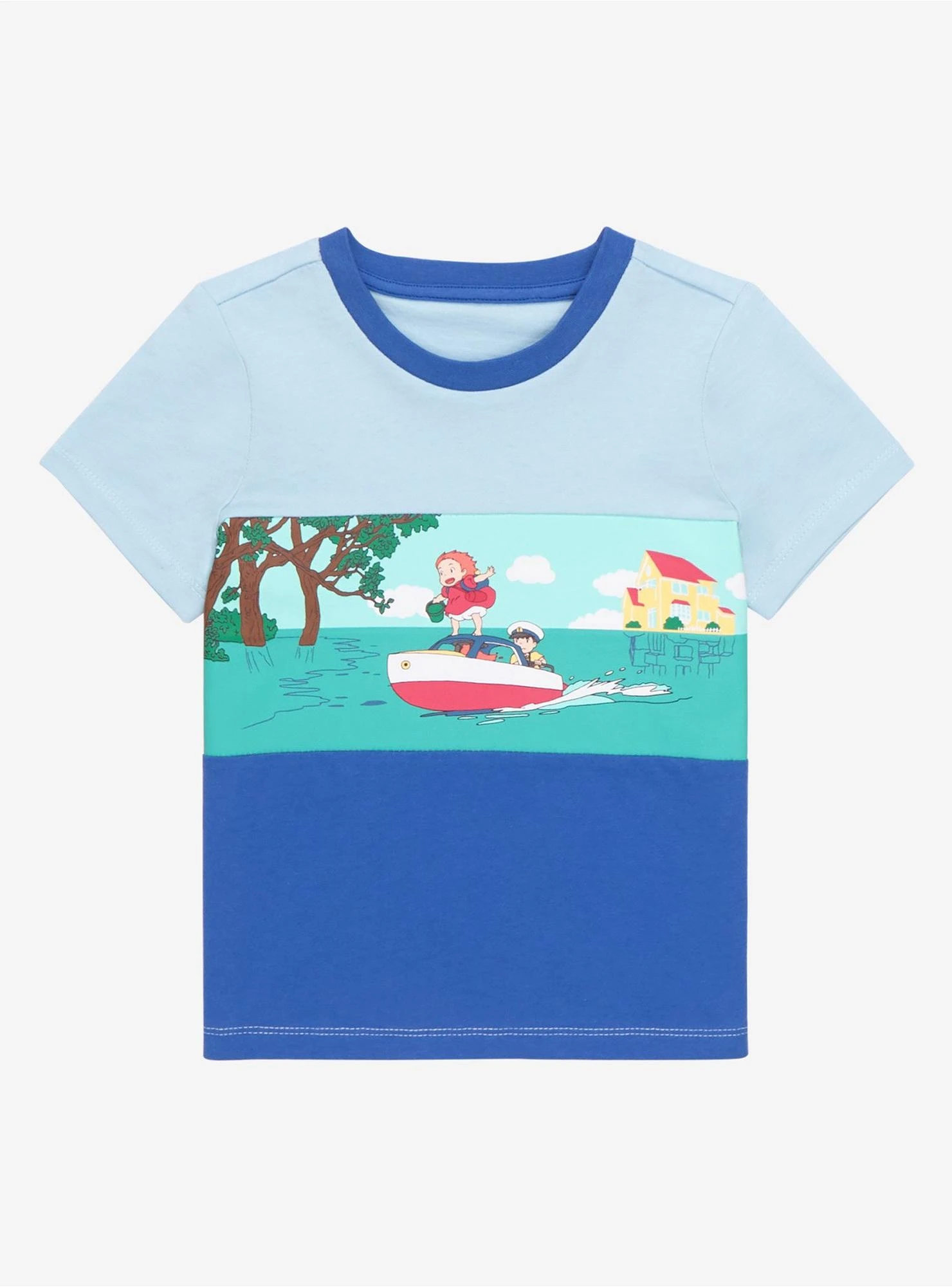 Studio Ghibli Ponyo Sosuke & Ponyo Boat Panel Toddler T-Shirt - BoxLunch Exclusive 1 Studio Ghibli Ponyo Sosuke & Ponyo Boat Panel Toddler T-Shirt - BoxLunch Exclusive