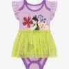 Disney Mulan & Cri-Kee Floral Infant Tutu One-Piece - BoxLunch Exclusive
