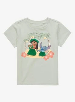 Disney Lilo & Stitch Hula Dancing Portraits Toddler T-Shirt - BoxLunch Exclusive