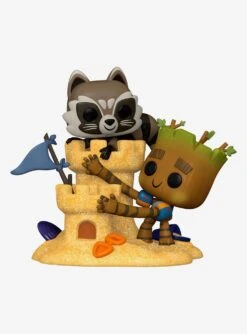 Funko Pop! Moment Marvel Groot & Rocket Beach Day Vinyl Figures - BoxLunch Exclusive
