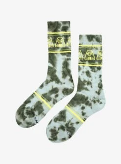 Avatar: The Last Airbender Earthbending Symbol Tie-Dye Crew Socks -BoxLunch Shop 17259074 av2