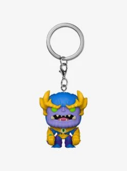 Funko Pocket Pop! Marvel Mech Strike Monster Hunters Thanos Vinyl Bobble-Head Keychain