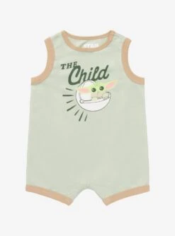 Star Wars The Mandalorian The Child Infant Basketball Jersey Romper - BoxLunch Exclusive
