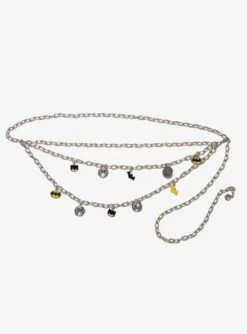 DC Comics Batman Chain Belt with Iconic Charms