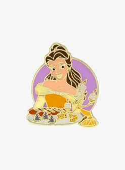 Disney Beauty and the Beast Belle & Lumiere Enamel Pin - BoxLunch Exclusive