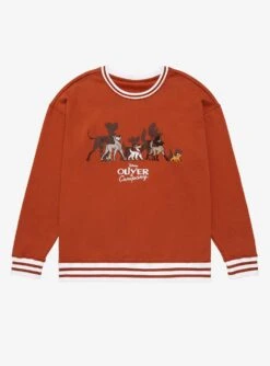 Disney Oliver & Company Group Portrait Varsity Crewneck - BoxLunch Exclusive