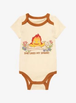 Studio Ghibli Howl's Moving Castle Calcifer Spark Infant One-Piece