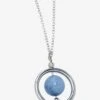 BoxLunch Exclusive Celestite Stone Fidget Necklace - Spinning Anxiety Relief Jewelry