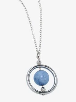 BoxLunch Exclusive Celestite Stone Fidget Necklace - Spinning Anxiety Relief Jewelry