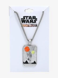Star Wars The Mandalorian The Child & Mando Enamel Pendant Necklace -BoxLunch Shop 18666850 av2