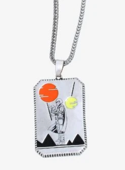 Star Wars The Mandalorian The Child & Mando Enamel Pendant Necklace