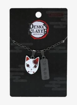 Demon Slayer: Kimetsu No Yaiba Tanjiro's Warding Mask Necklace - BoxLunch Exclusive -BoxLunch Shop 19051390 av2