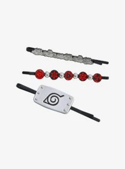 Naruto Shippuden Icons 3-Piece Hair Clip Set - BoxLunch Exclusive