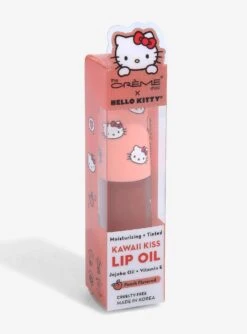 The Crème Shop X Hello Kitty Sanrio Kawaii Kiss Lip Oil - Peach Flavor -BoxLunch Shop 19074131 av2