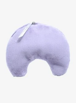 The Creme Shop Plush Crescent Moon Teddy Bag - Lavender Cosmetic Pouch