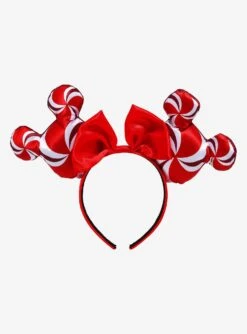 Disney Candy Cane Minnie Mouse Ears - BoxLunch Exclusive