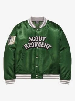 Attack on Titan Scout Regiment Green Bomber Jacket - BoxLunch Exclusive