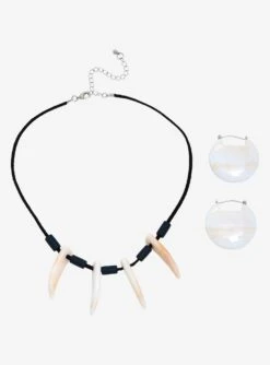 Studio Ghibli Princess Mononoke San Replica Necklace And Earrings Set - BoxLunch Exclusive