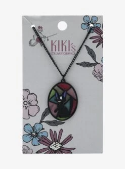 Studio Ghibli Kiki's Delivery Service Jiji Stained Glass Necklace -BoxLunch Shop 19235437 av2