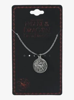 House of the Dragon Targaryen Three-Headed Dragon Replica Pendant Necklace -BoxLunch Shop 19315642 av2