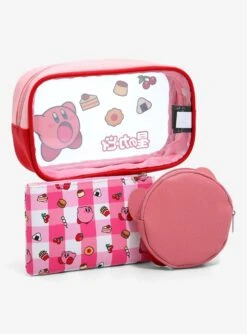 Nintendo Kirby Snacks 3-Piece Cosmetic Bag Set - BoxLunch Exclusive -BoxLunch Shop 19374120 av2