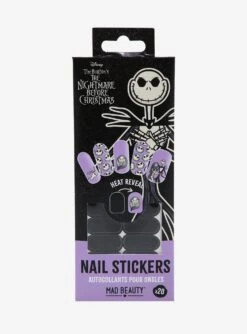 Disney The Nightmare Before Christmas Jack & Sally Heat Reveal Nail Stickers
