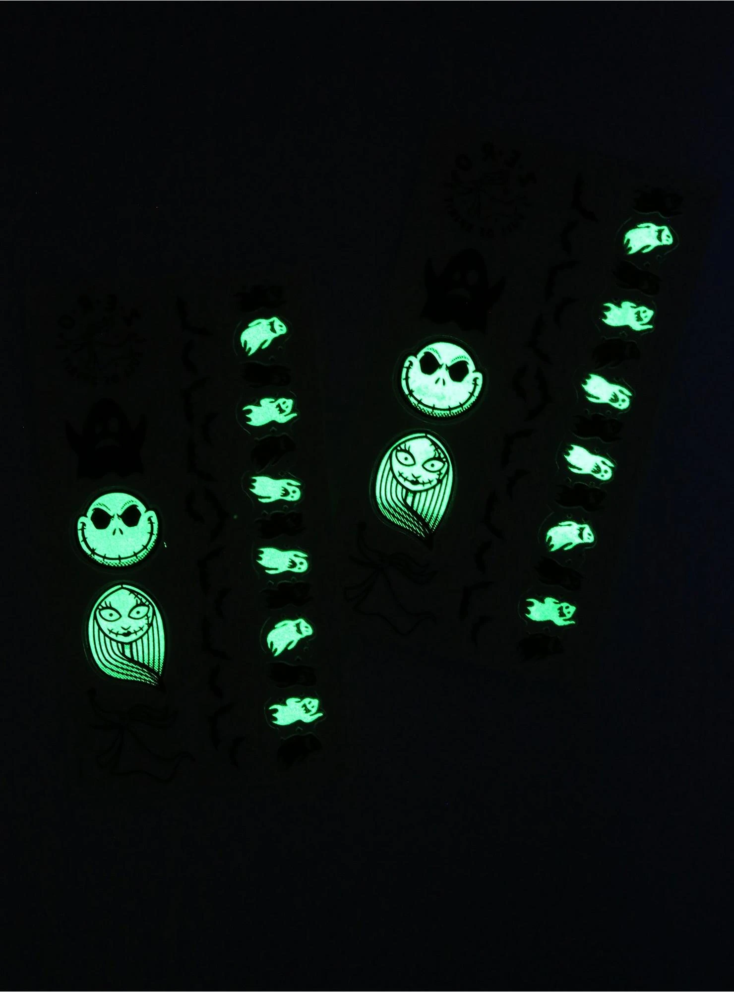 Disney The Nightmare Before Christmas Glow-in-the-Dark Temporary Tattoos 2 Disney The Nightmare Before Christmas Glow-in-the-Dark Temporary Tattoos - Image 2