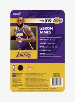 Super7 ReAction NBA Supersports LeBron James (Los Angeles Lakers) Figure -BoxLunch Shop 19378432 av2