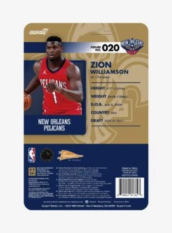 Super7 ReAction NBA Supersports Zion Williamson (New Orleans Pelicans) Figure -BoxLunch Shop 19378438 av2